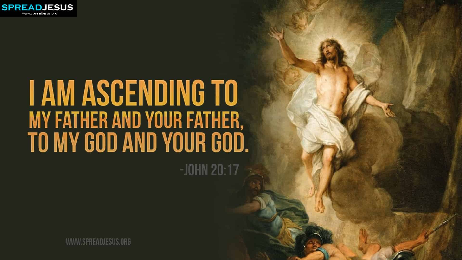 Easter Bible Quotes HD Wallpaper-John 20:17
